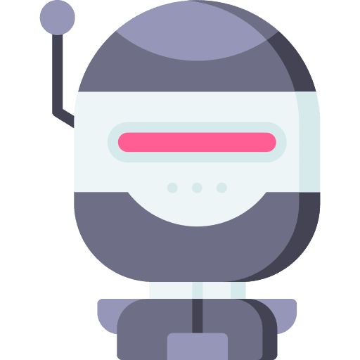 Robot futuristic character robot icon