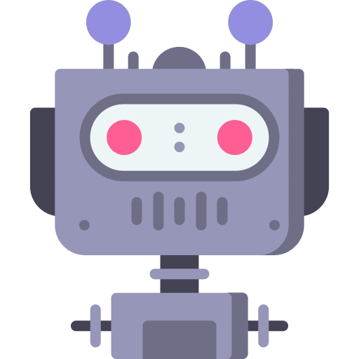 Robot futuristic science fiction robotics icon