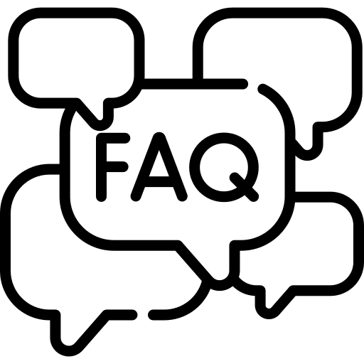 Faq faq info speech bubble icon