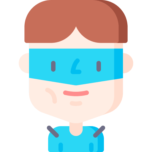 Superhero caucasian eye mask fantasy icon