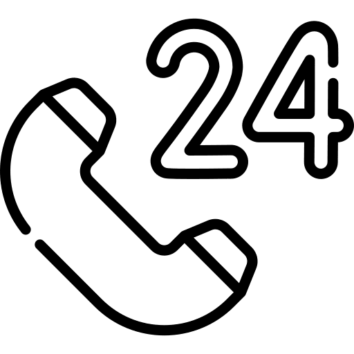 24 hours support customer service communications customer support icon