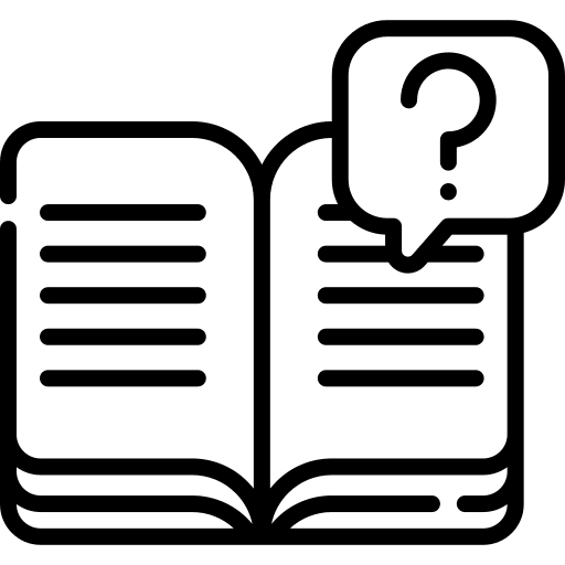 Book help book question mark icon