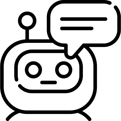 Bot message chat bot icon