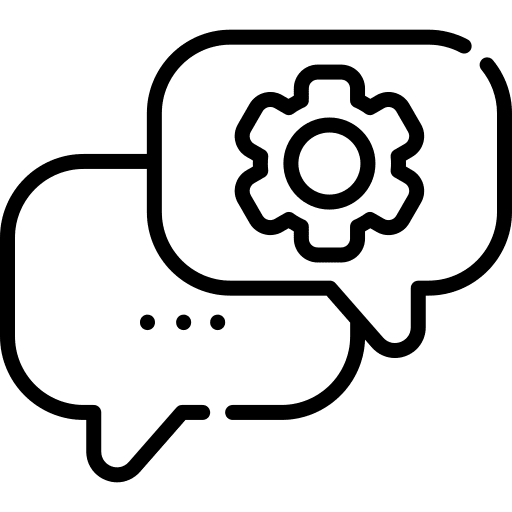 Tech support tech support gear assistance icon