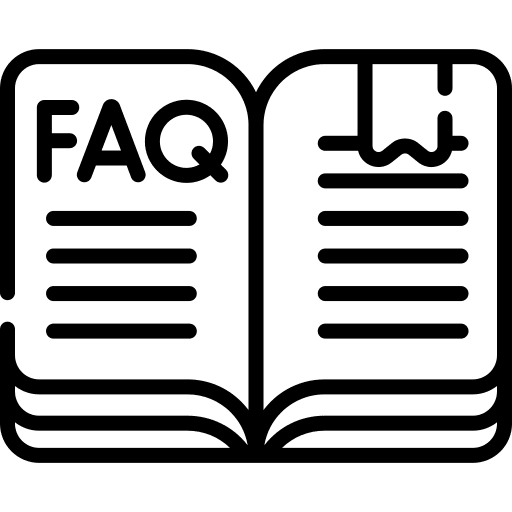 Faq saved book education icon