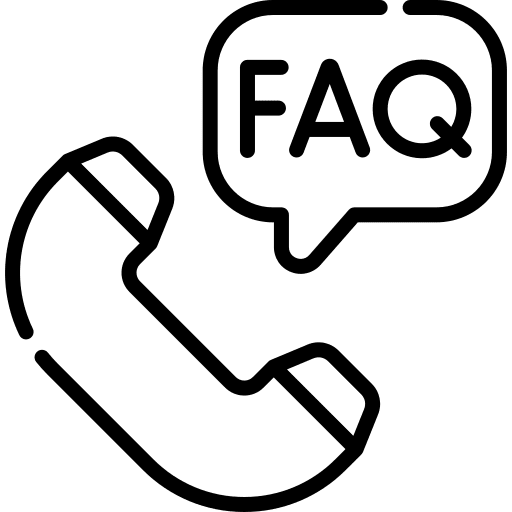 Telephone answer electronics faq icon