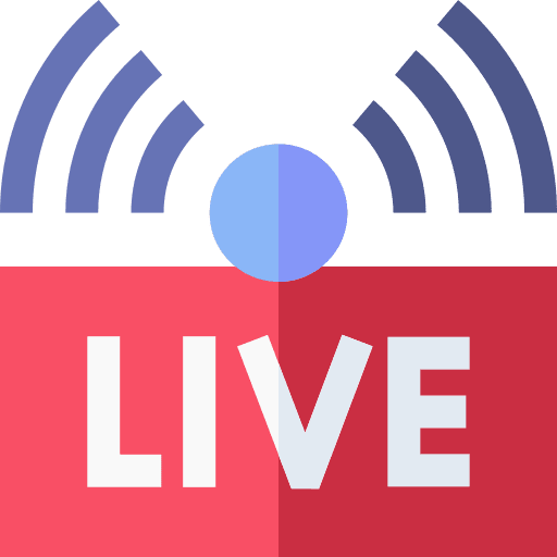 Live live audio podcast icon