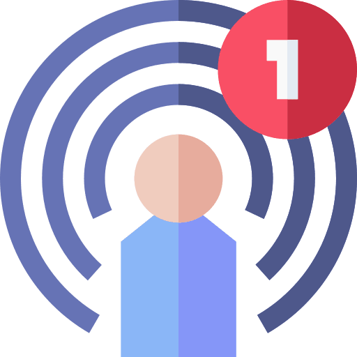 Notification microphone music and multimedia electronics icon