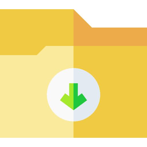 Download document down arrow ui icon