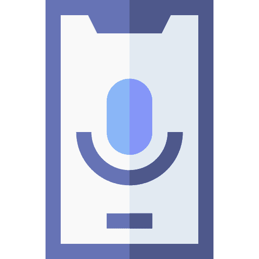 Podcast media player record mobile phone icon