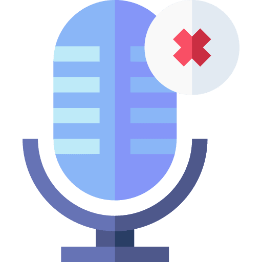 Remove news broadcast microphone icon