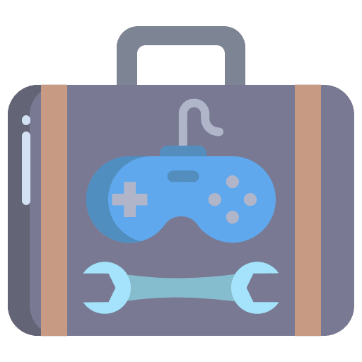 Brifcase big data settings gamepad icon