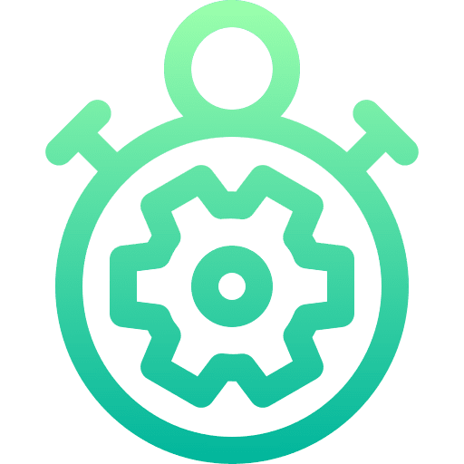 Setting gear ui stopwatch icon