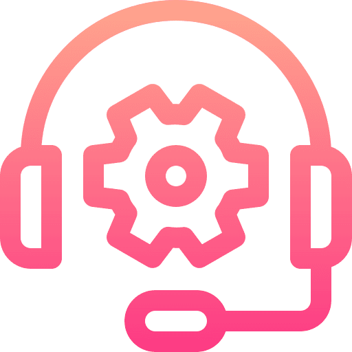 Technical support it support gear technical support icon