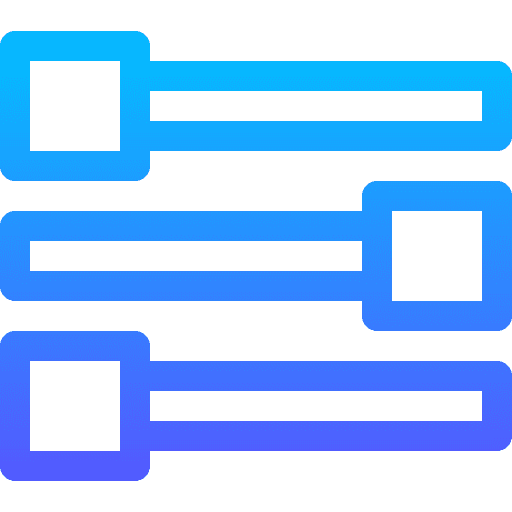 Control setting adjustment control console icon