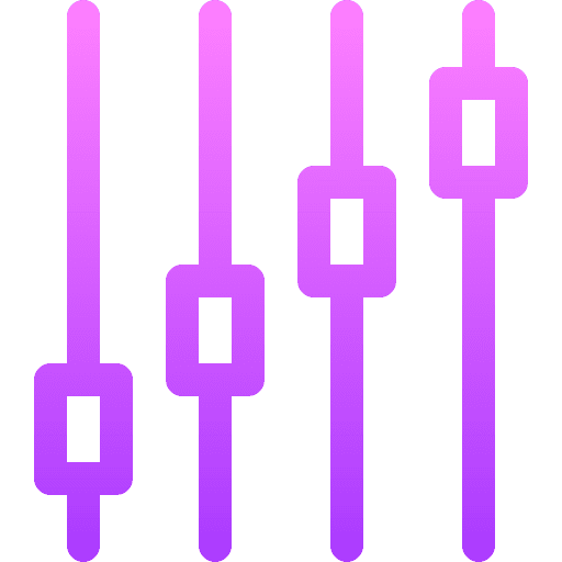 Control settings adjustment control icon