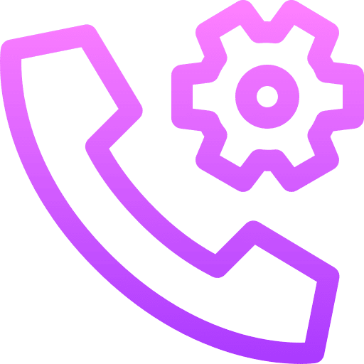 Call telephone call settings help icon