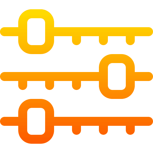 Control adjustment setting control icon