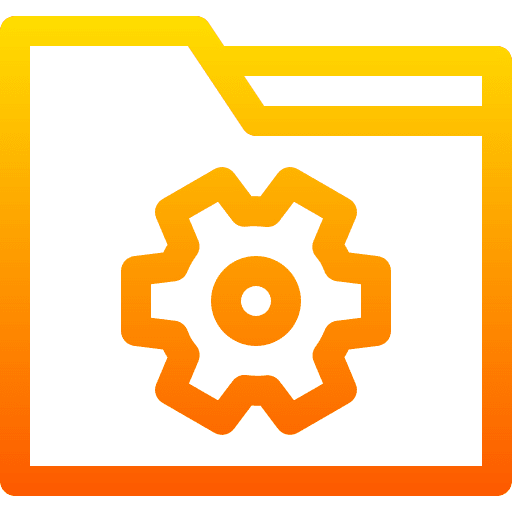 Folder settings development documentation icon