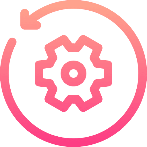 Reload circular arrow reload gear icon