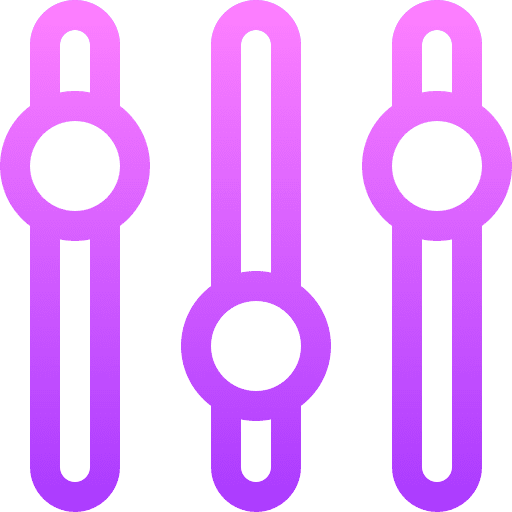 Settings controls adjust ui icon