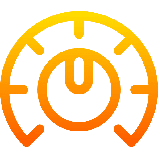 Setup open menu circular circle icon