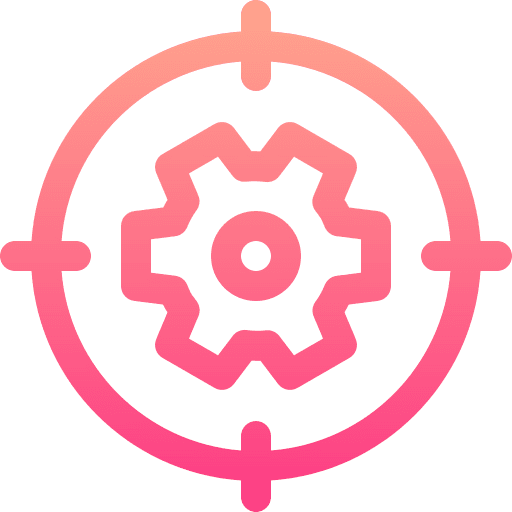 Target project settings technology icon