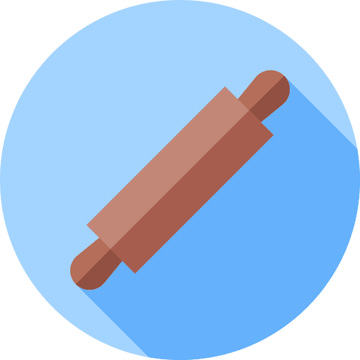 Rolling pin food and restaurant kitchen restaurant icon