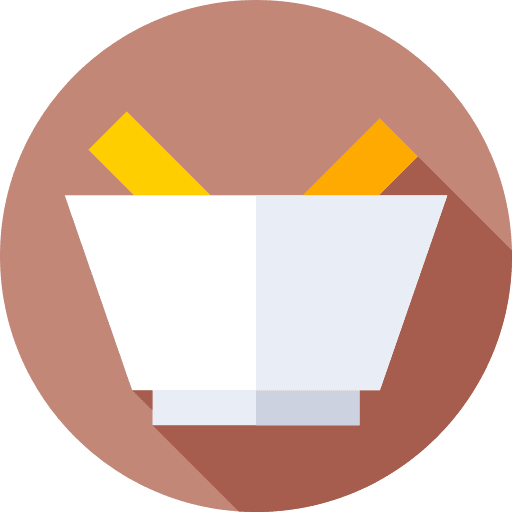 Bowl dinner tableware food and restaurant icon