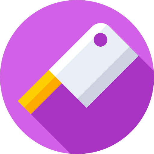 Cleaver food and restaurant butcher meat icon