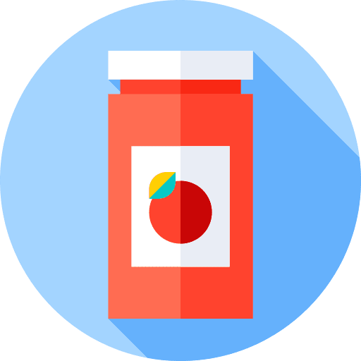 Jar sweet container strawberry icon