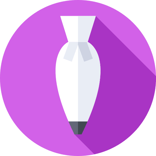 Pastry bag bakery food kitchen icon
