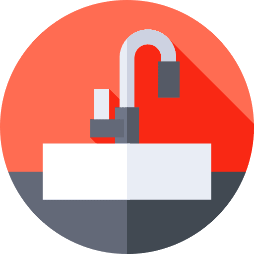 Sink faucet furniture and household cabinet icon