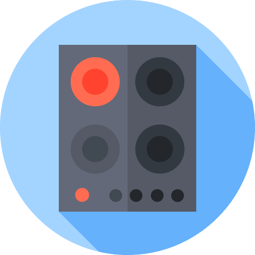 Stove electronics equipment kitchenware icon