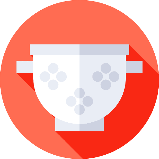 Strainer colander holes food and restaurant icon