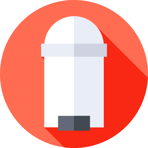 Trash tools and utensils basket trash icon