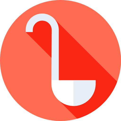 Ladle kitchen utensils cutlery spoon icon