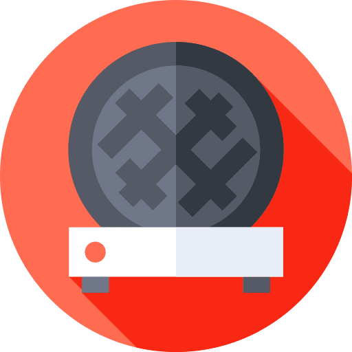 Waffle iron waffle iron baker electronics icon