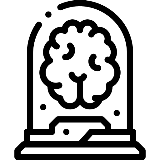 Brain glass electronic electronics icon