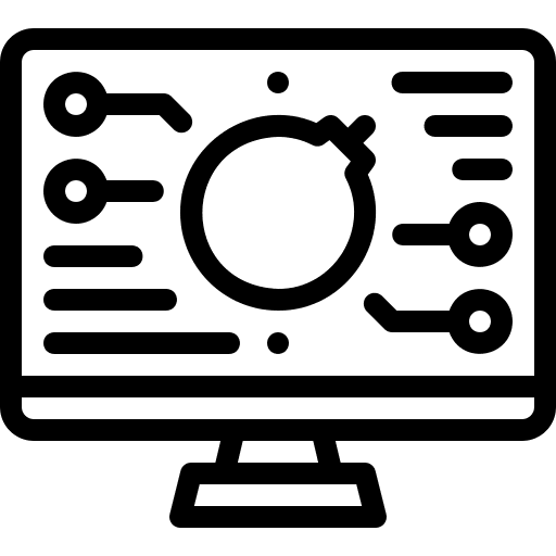 Monitor bomb monitor computer icon