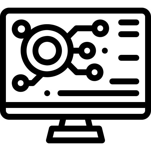 Monitor connection monitor computing icon