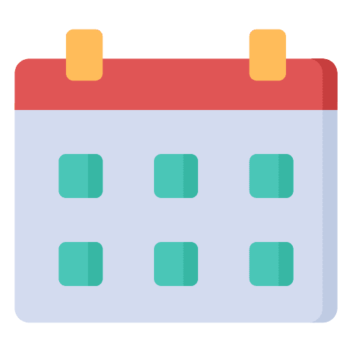 Calendar administration schedule time and date icon