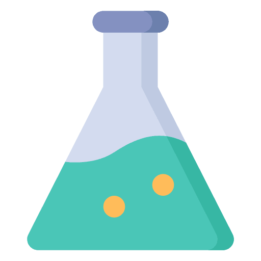 Chemistry class test chemical education icon