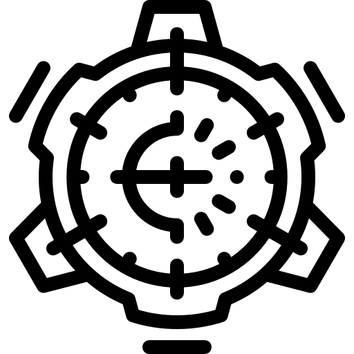 Target electronics target futuristic icon