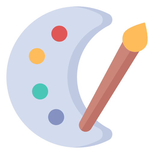 Art artist paint palette art and design icon