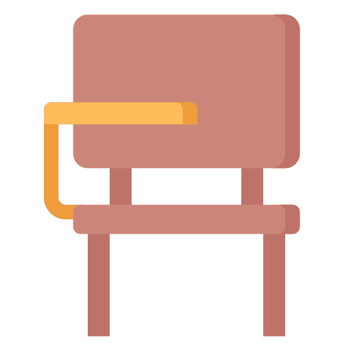 Chair furniture and household seat sitting icon
