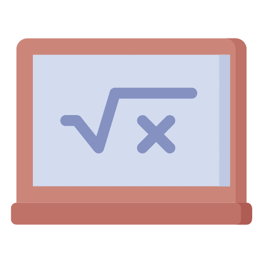 Chalkboard classroom maths class icon