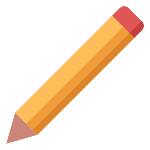 Pencil writing school material education icon