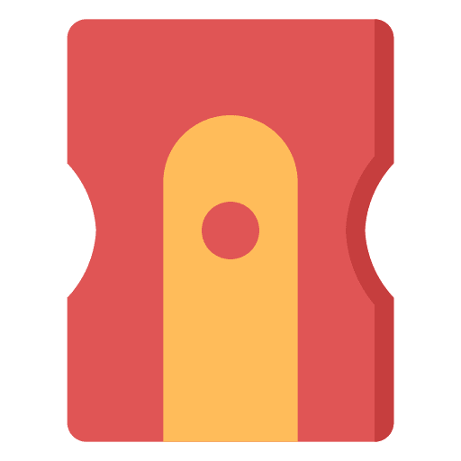 Pencil sharpener school material pencil sharpener stationery icon