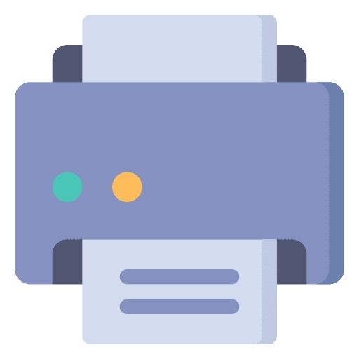 Printer technology tools and utensils electronics icon